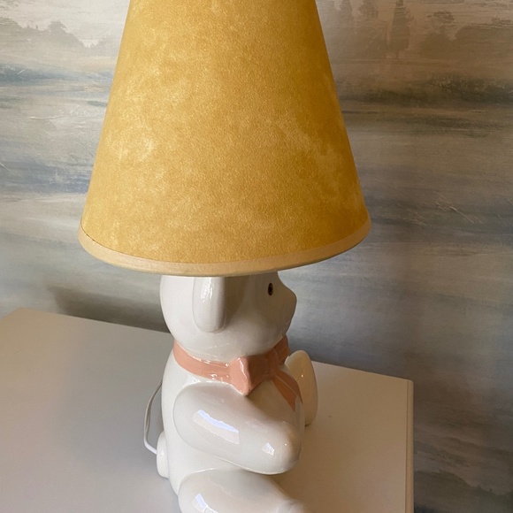 Vintage Ceramic Teddy Bear Lamp - Picture 9 of 14